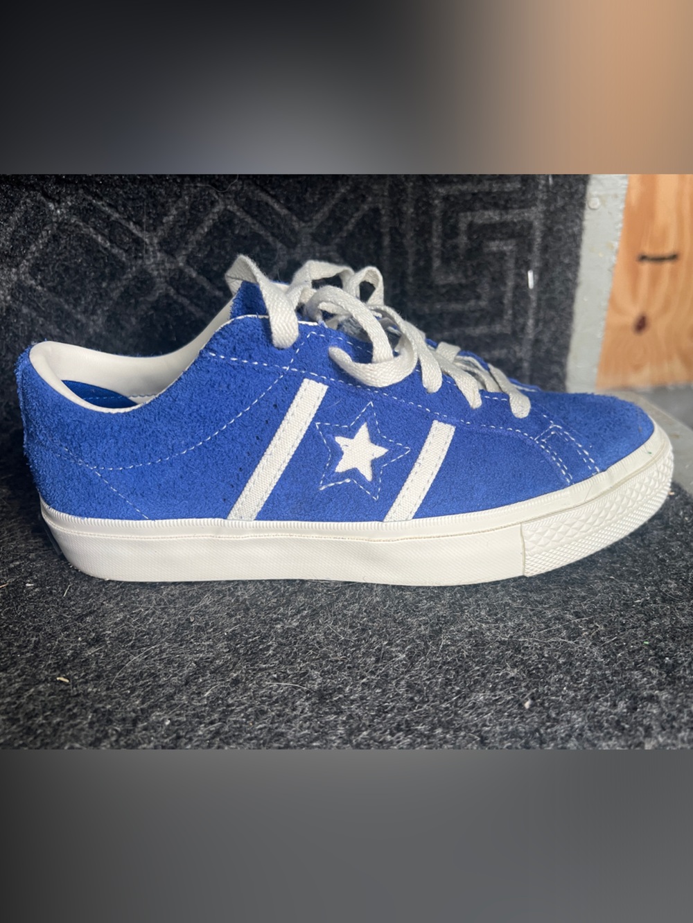 Converse Kids Royal Blue Suede All Star Low-Top Sneaker